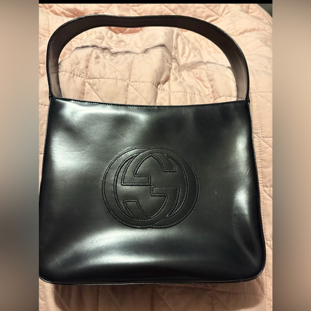 X SOLD X GUCCI - Authentic Soho vintage black patent leather shoulder bag - Picture 2 of 14